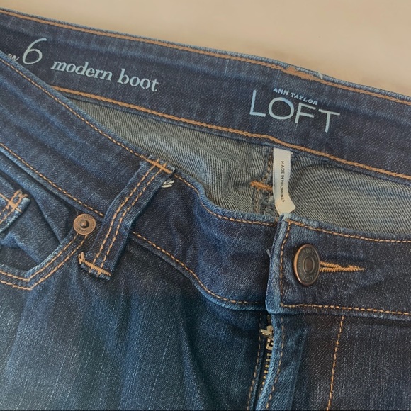 Loft Ann Taylor Modern Bootcut Jeans, size 6 - Picture 3 of 3